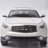 [OEM] 1:18 Infiniti 2014 QX70 blanc voiture miniature Die-Cast