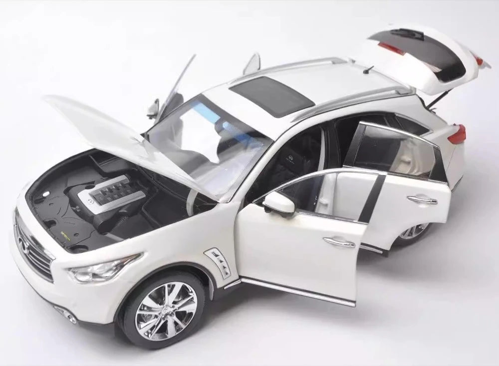 [OEM] 1:18 Infiniti 2014 QX70 blanc voiture miniature Die-Cast