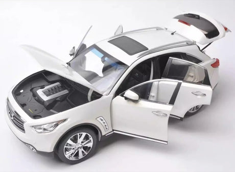 [OEM] 1:18 Infiniti 2014 QX70 White Model Car Die-Cast