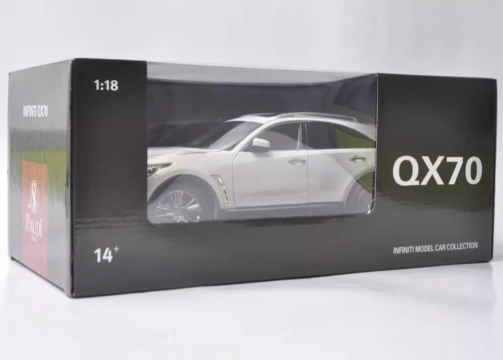 [OEM] 1:18 Infiniti 2014 QX70 White Model Car Die-Cast