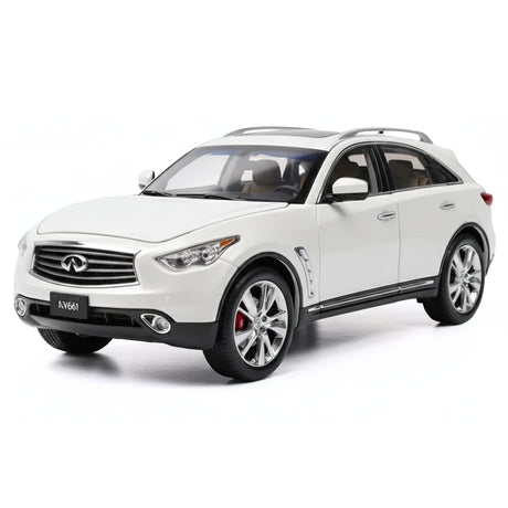 [OEM] 1:18 Infiniti 2014 QX70 White Model Car Die-Cast