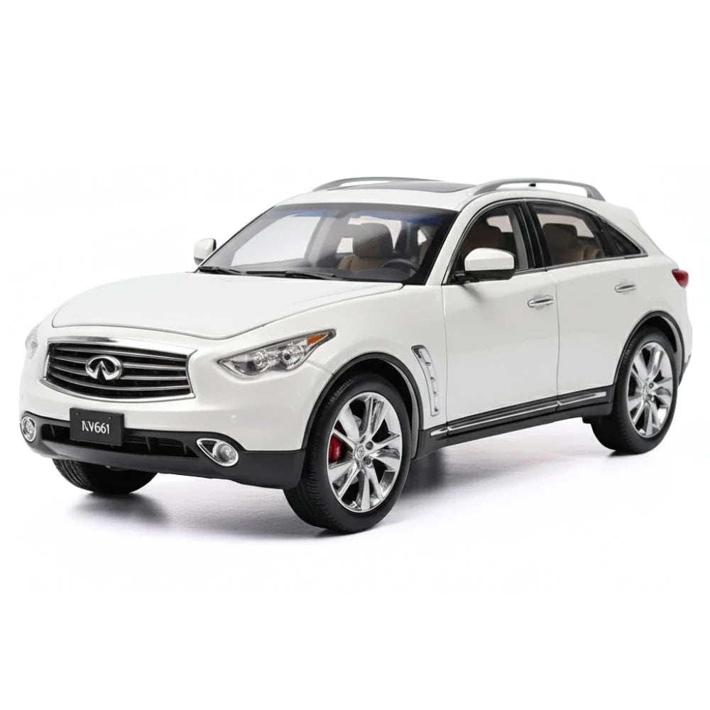 [OEM] 1:18 Infiniti 2014 QX70 White Model Car Die-Cast