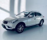 [OEM] 1:18 Infiniti 2015 QX50 ホワイト モデルカー Die-Cast