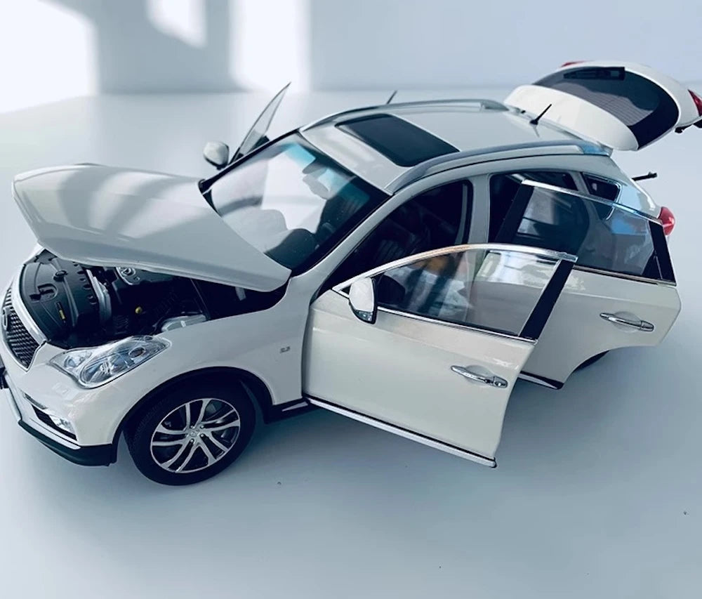 [OEM] 1:18 Infiniti 2015 QX50 ホワイト モデルカー Die-Cast