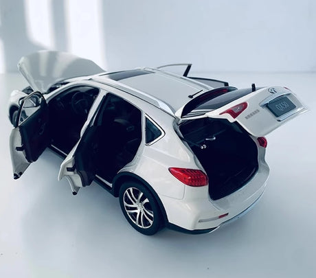 [OEM] 1:18 Infiniti 2015 QX50 White Model Car Die-Cast