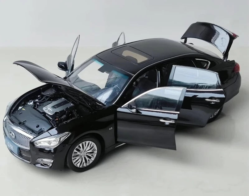 [OEM] 1:18 Infiniti 2017 Q70L Black Model Car Die-Cast