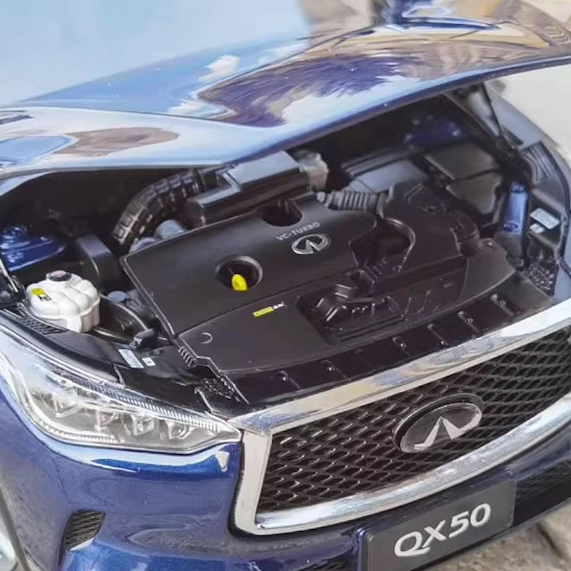 [OEM] 1:18 Infiniti 2019 QX50 Blue Model Car Die-Cast