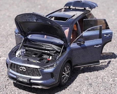 [OEM] 1:18 Infiniti 2022 QX60 Blue Model Car Die-Cast