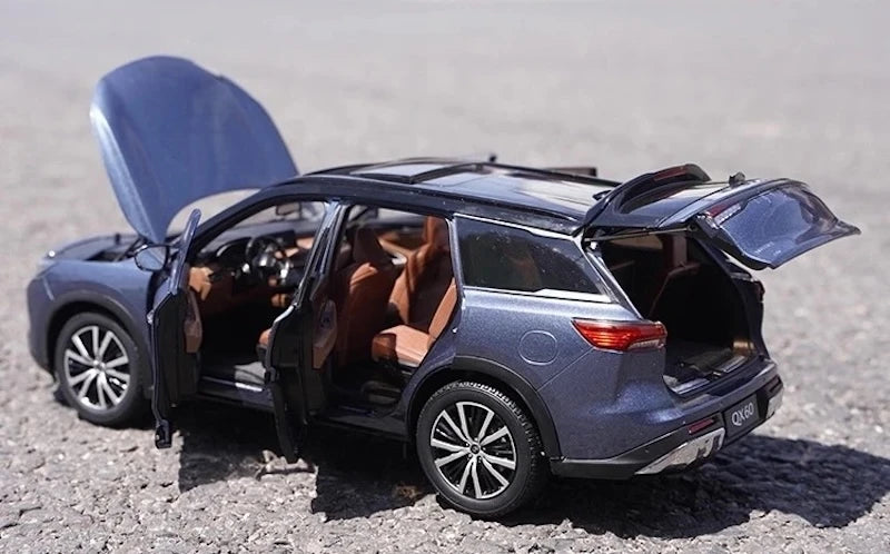 [OEM] 1:18 Infiniti 2022 QX60 Blue Model Car Die-Cast