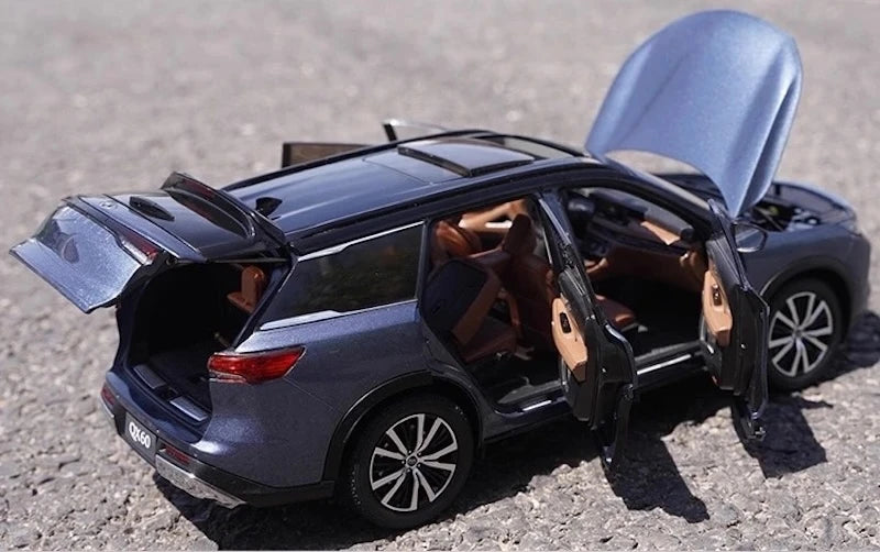[OEM] 1:18 Infiniti 2022 QX60 Blue Model Car Die-Cast