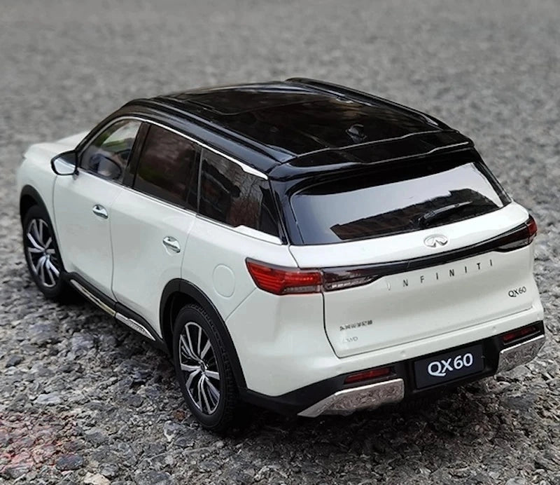 [OEM] 1:18 Infiniti 2022 QX60 White Model Car Die-Cast