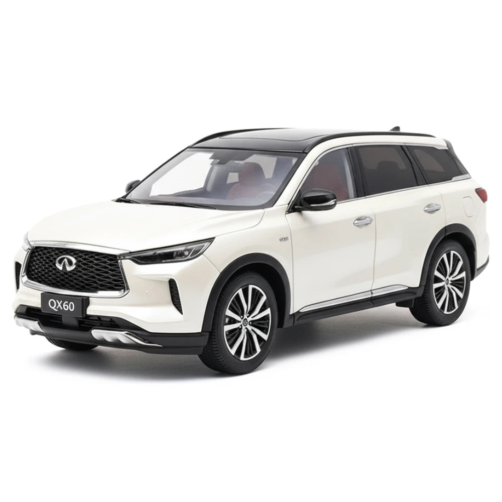 [OEM] 1:18 Infiniti 2022 QX60 White Model Car Die-Cast