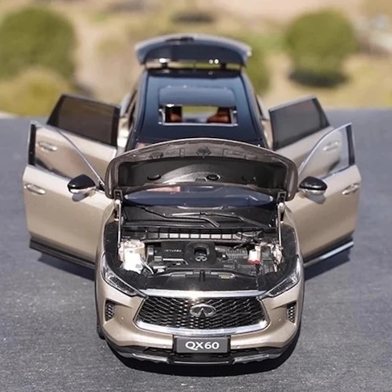 [OEM] 1:18 Infiniti 2022 QX60 Gold Model Car Die-Cast