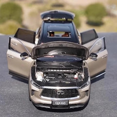 [OEM] 1:18 Infiniti 2022 QX60 Gold Model Car Die-Cast