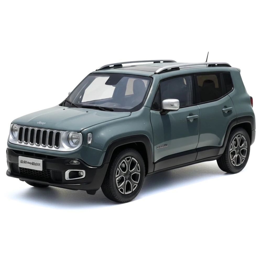 [OEM] 1:18 Jeep 2014 Renegade Gray Model Car Die-Cast
