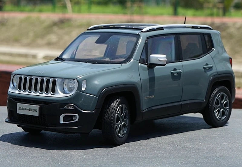 [OEM] 1:18 Jeep 2014 Renegade Gray Model Car Die-Cast