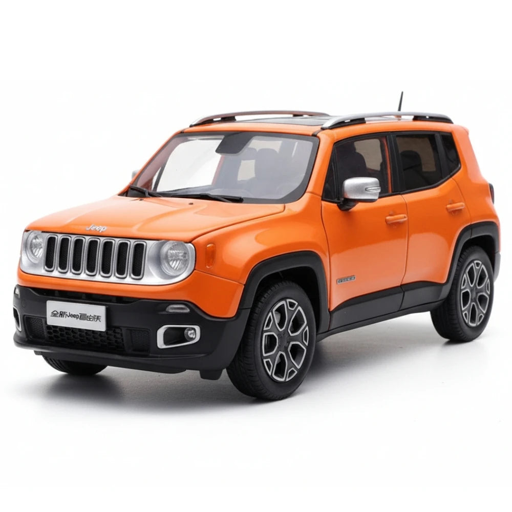 [OEM] 1:18 Jeep 2014 Renegade Orange Model Car Die-Cast