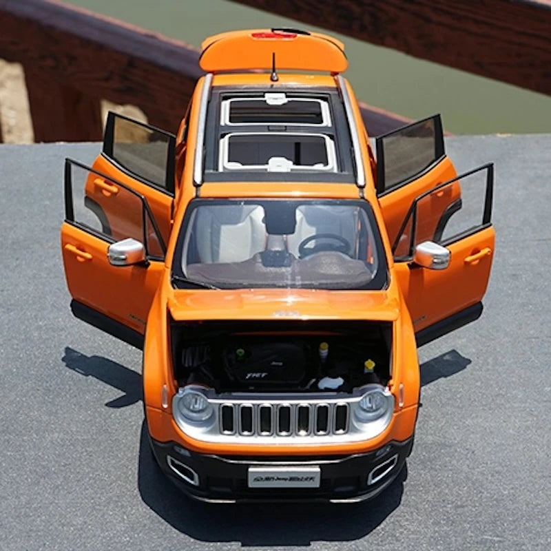 [OEM] 1:18 Jeep 2014 Renegade orange modellbil Die-Cast