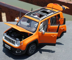 [OEM] 1:18 Jeep 2014 Renegade Orange Model Car Die-Cast