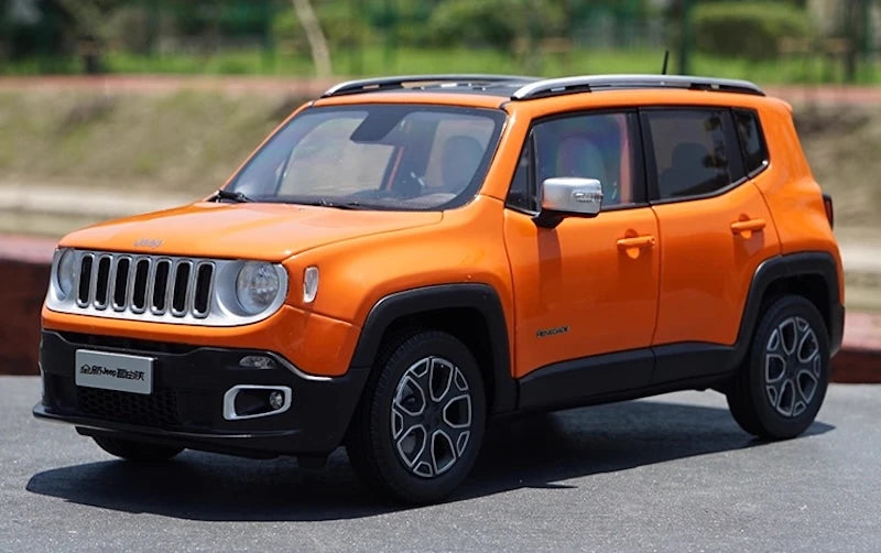[OEM] 1:18 Jeep 2014 Renegade orange modellbil Die-Cast