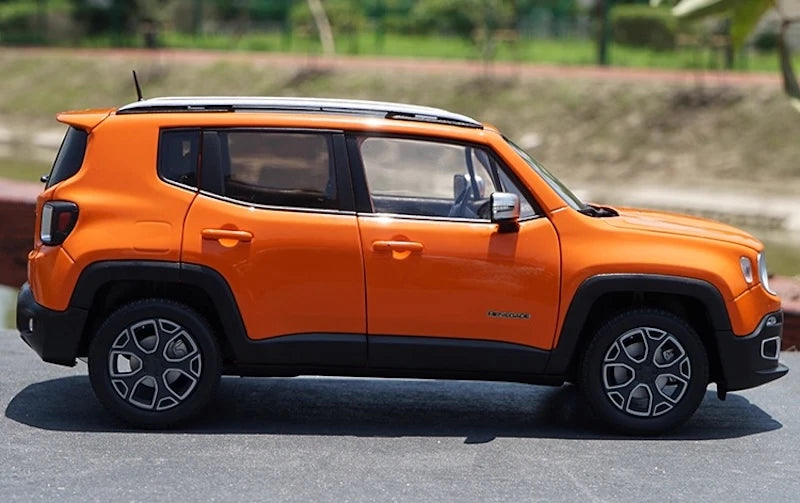 [OEM] 1:18 Jeep 2014 Renegade Orange Model Car Die-Cast