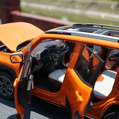 [OEM] 1:18 Jeep 2014 Renegade Orange Model Car Die-Cast