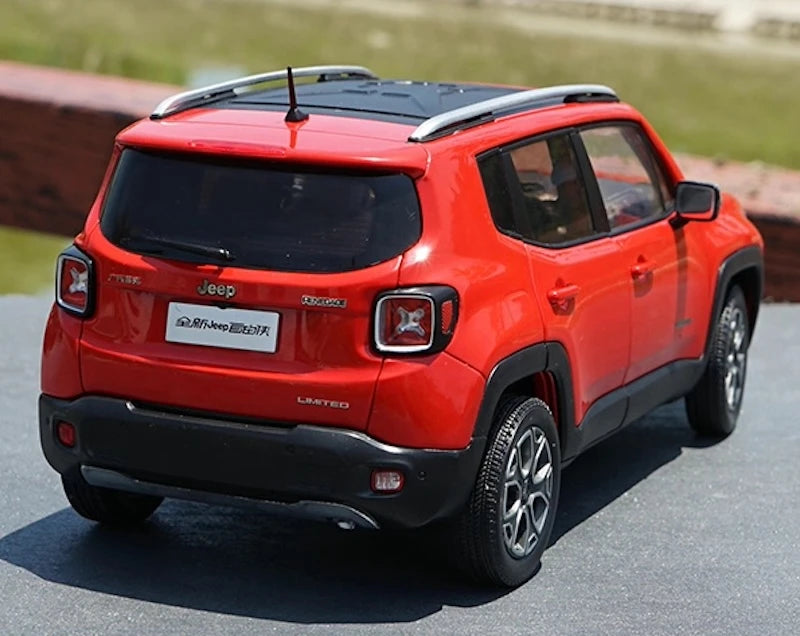 [OEM] 1:18 Jeep 2014 Renegade Red Model Car Die-Cast