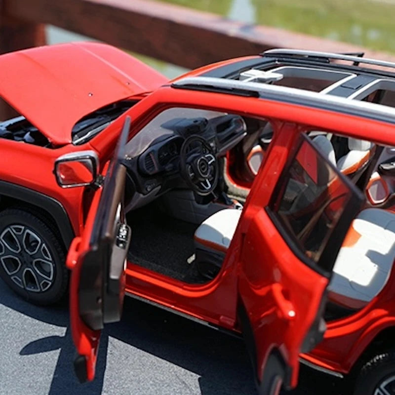 [OEM] 1:18 Jeep 2014 Renegade Red Model Car Die-Cast