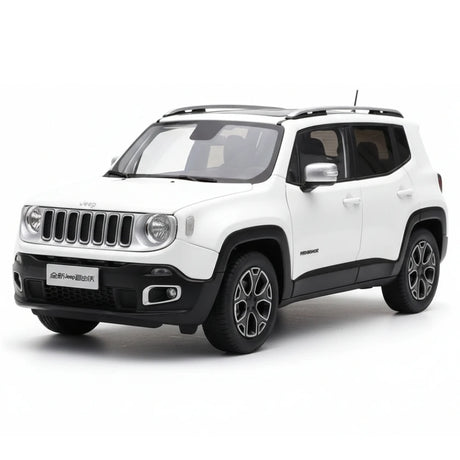 [OEM] 1:18 Jeep 2014 Renegade White Model Car Die-Cast
