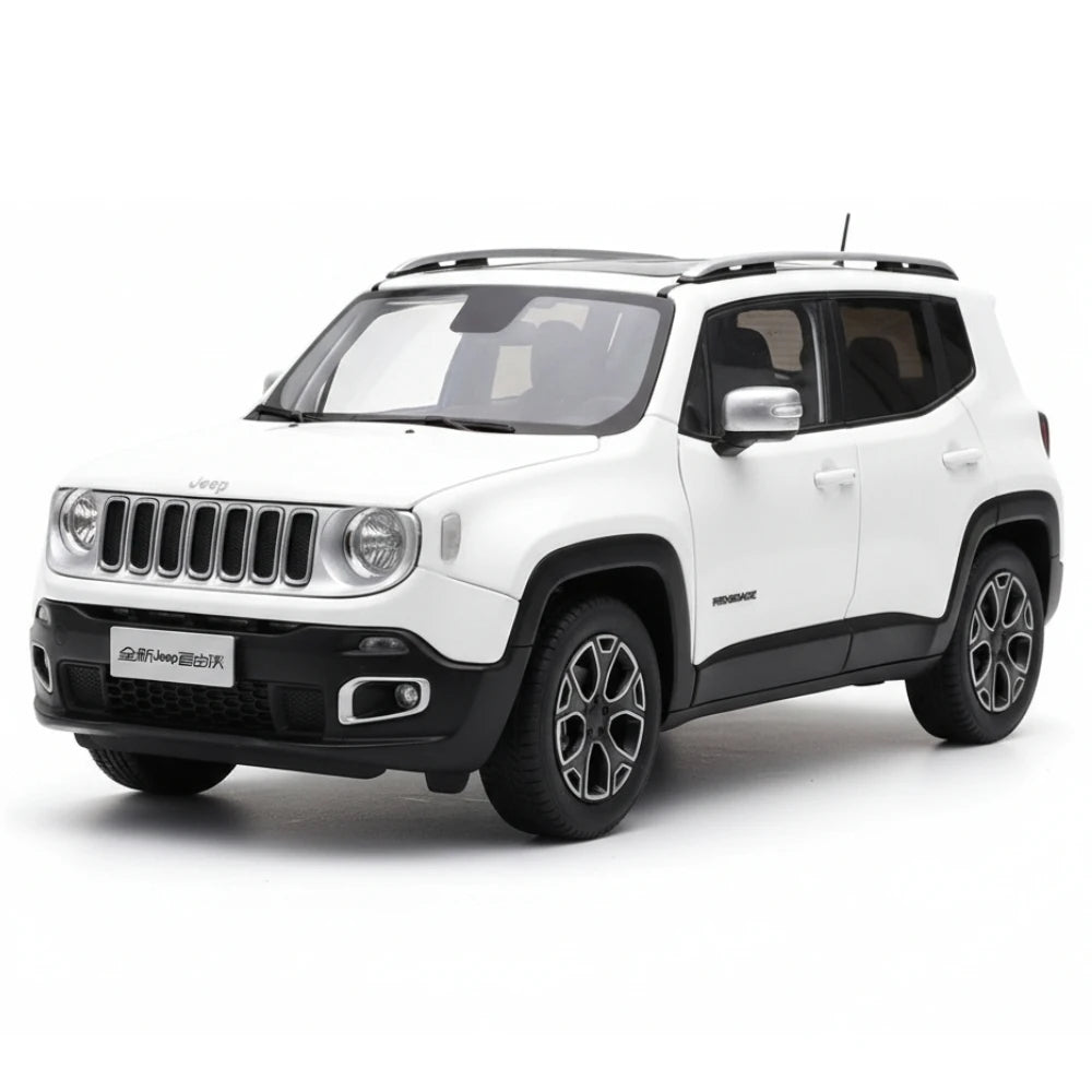 [OEM] 1:18 Jeep 2014 Renegade White Model Car Die-Cast