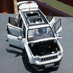 [OEM] 1:18 Jeep 2014 Renegade White Model Car Die-Cast
