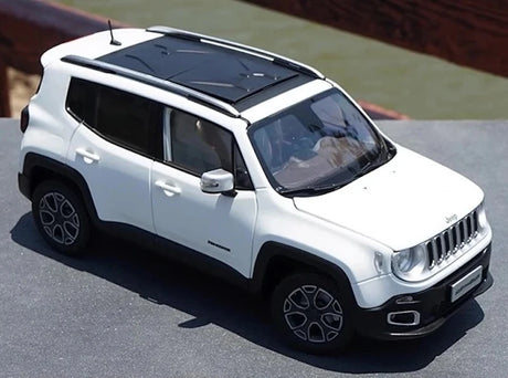 [OEM] 1:18 Jeep 2014 Renegade White Model Car Die-Cast