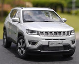 [OEM] 1:18 Jeep 2017 Compass Silver Model Car Die-Cast