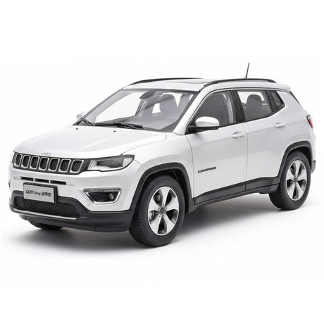 [OEM] 1:18 Jeep 2017 Compass Silver Model Car Die-Cast