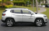 [OEM] 1:18 Jeep 2017 Compass Silver Model Car Die-Cast