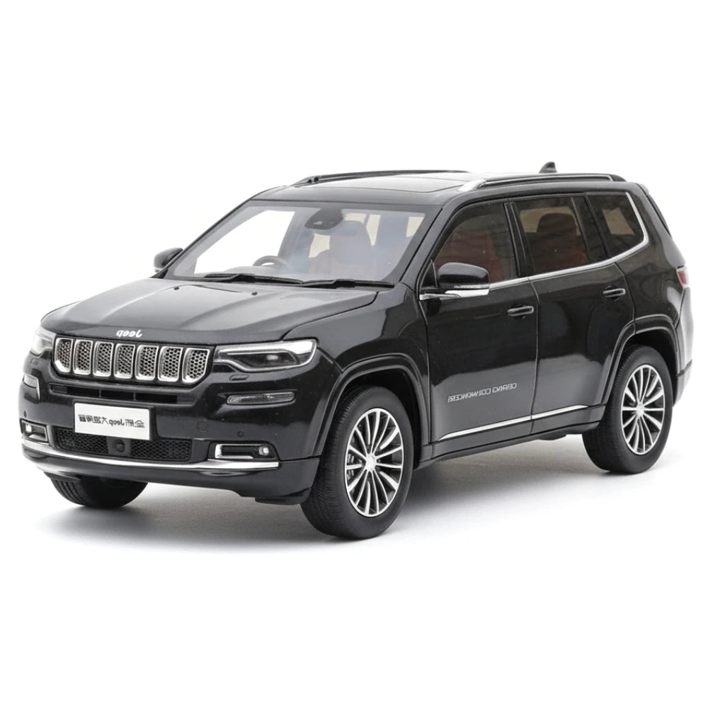 [OEM] 1:18 Jeep 2018 Grand Commander Black Model Car Die-Cast