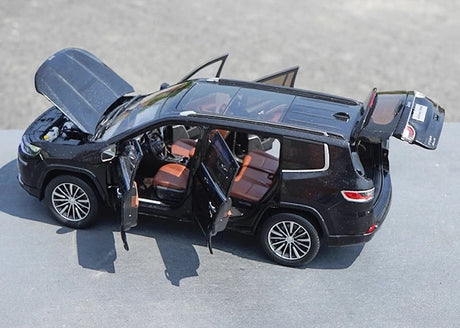 [OEM] 1:18 Jeep 2018 Grand Commander Black Model Car Die-Cast