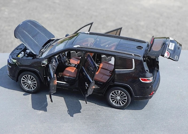 [OEM] 1:18 Jeep 2018 Grand Commander Black Model Car Die-Cast