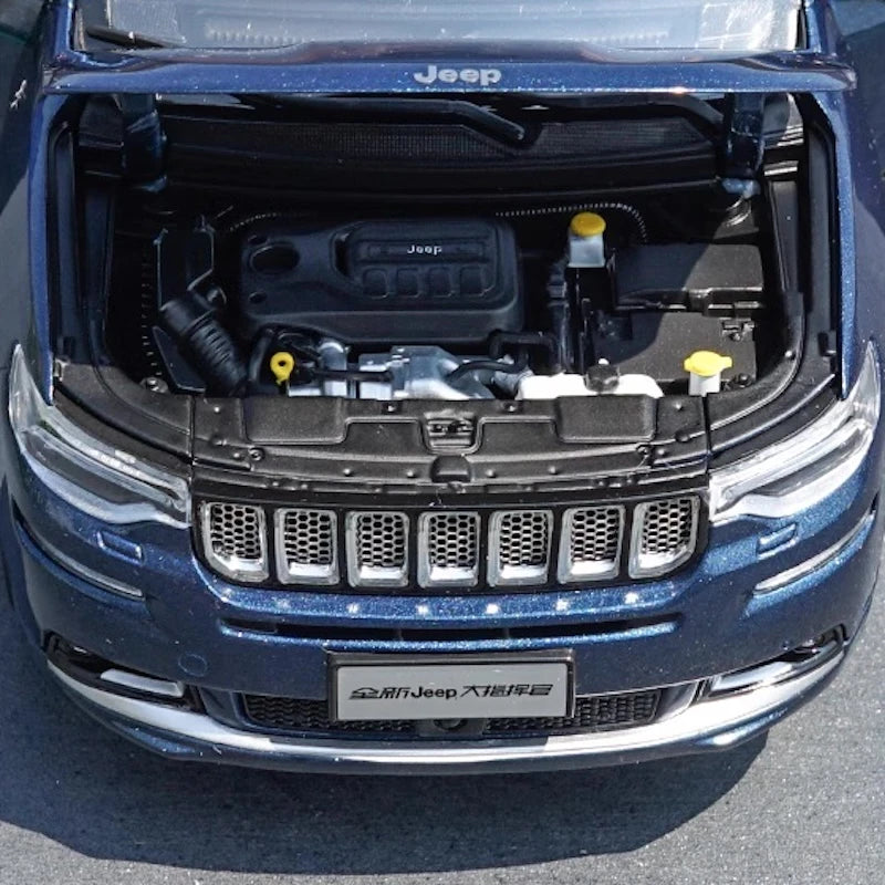 [OEM] 1:18 Jeep 2018 Grand Commander Blue Model Car Die-Cast