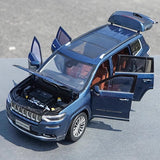 [OEM] 1:18 Jeep 2018 Grand Commander Blue Model Car Die-Cast