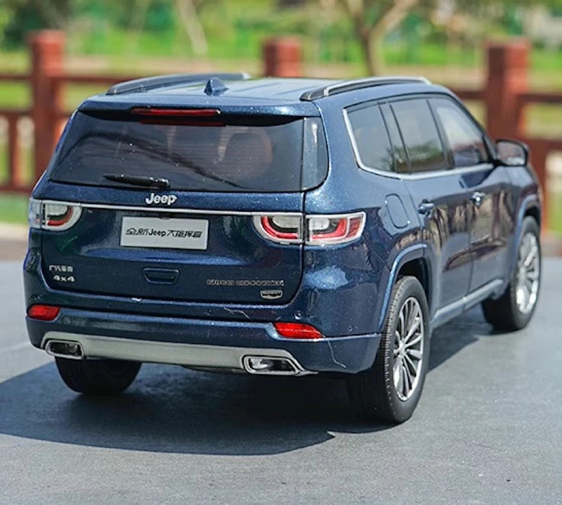 [OEM] 1:18 Jeep 2018 Grand Commander Blue Model Car Die-Cast