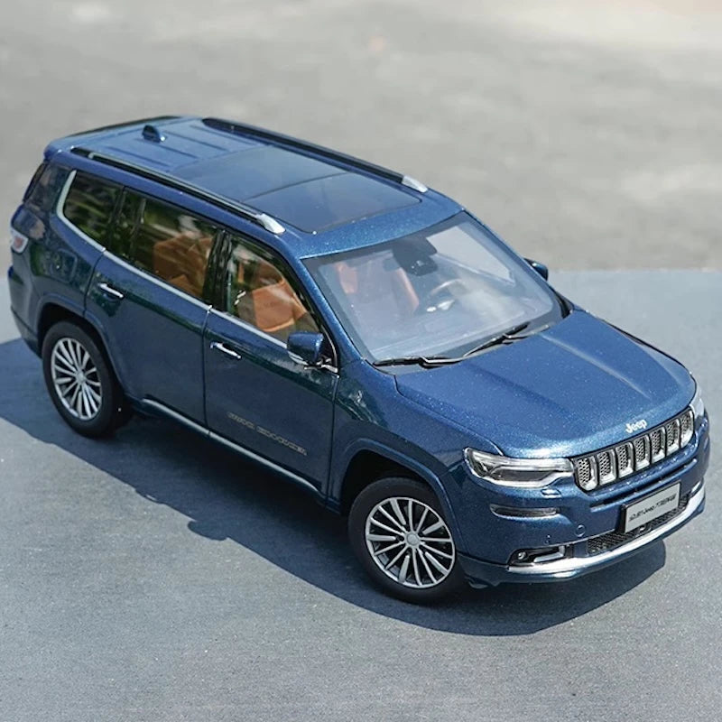 [OEM] 1:18 Jeep 2018 Grand Commander Blue Model Car Die-Cast