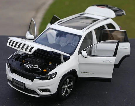[OEM] 1:18 Jeep 2020 Cherokee White Model Car Die-Cast