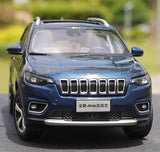 [OEM] 1:18 Jeep 2020 Cherokee Blue Model Car Die-Cast