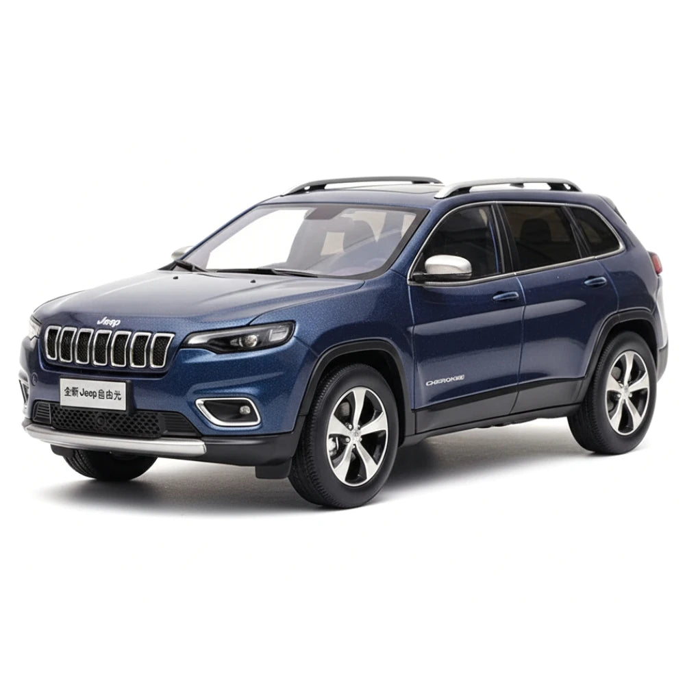 [OEM] 1:18 Jeep 2020 Cherokee Blue Model Car Die-Cast
