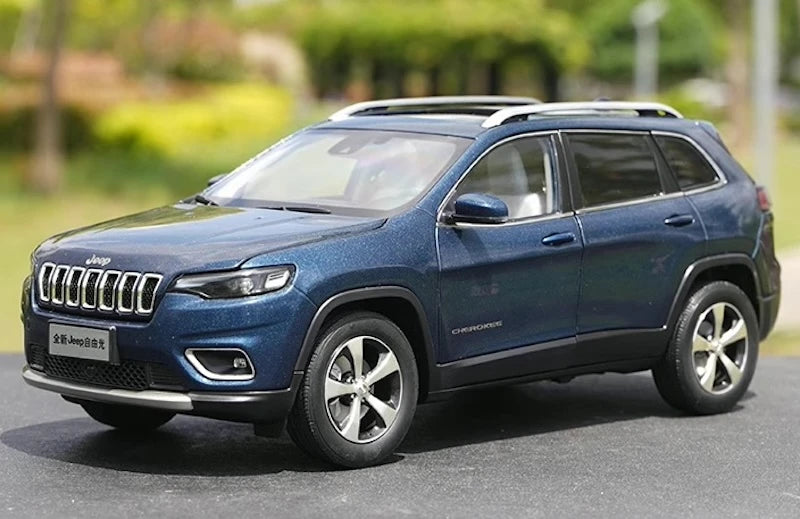 [OEM] 1:18 Jeep 2020 Cherokee Blue Model Car Die-Cast