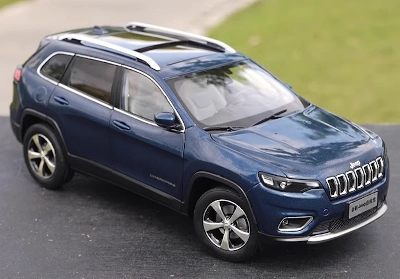 [OEM] 1:18 Jeep 2020 Cherokee Blue Model Car Die-Cast