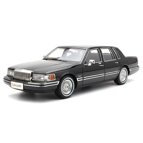 [OEM] 1:18 Lincoln 1990 Town Black Model Car Die-Cast