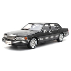 [OEM] 1:18 Lincoln 1990 Town Black Model Car Die-Cast