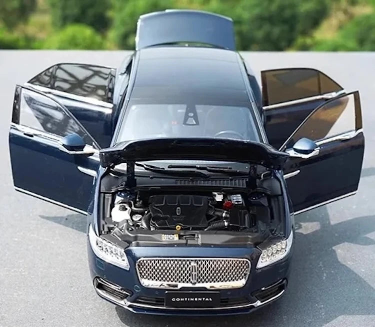 [OEM] 1:18 Lincoln 2017 Continental Blue Model Car Die-Cast
